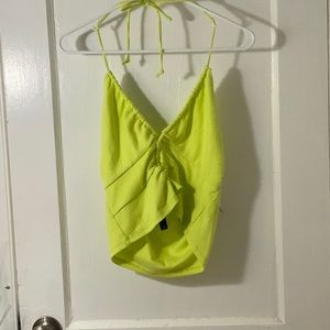Lime Green/Yellow Back Open Top